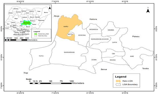 Location Map of Study Area